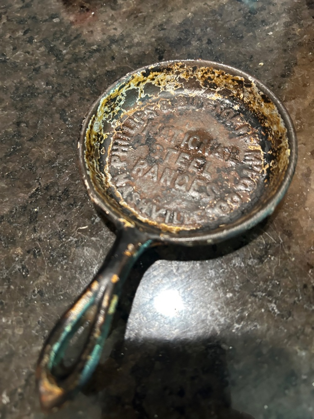 Vintage National Steel Range Mini Cast Iron Skillet